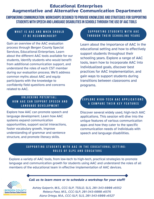 AAC Workshop offerings